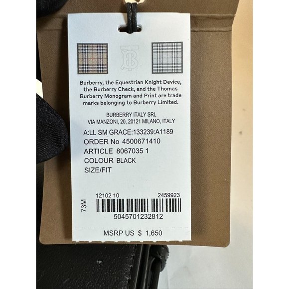 BURBERRY GRACE SHOULDER BAG BLACK - Picture 8 of 12